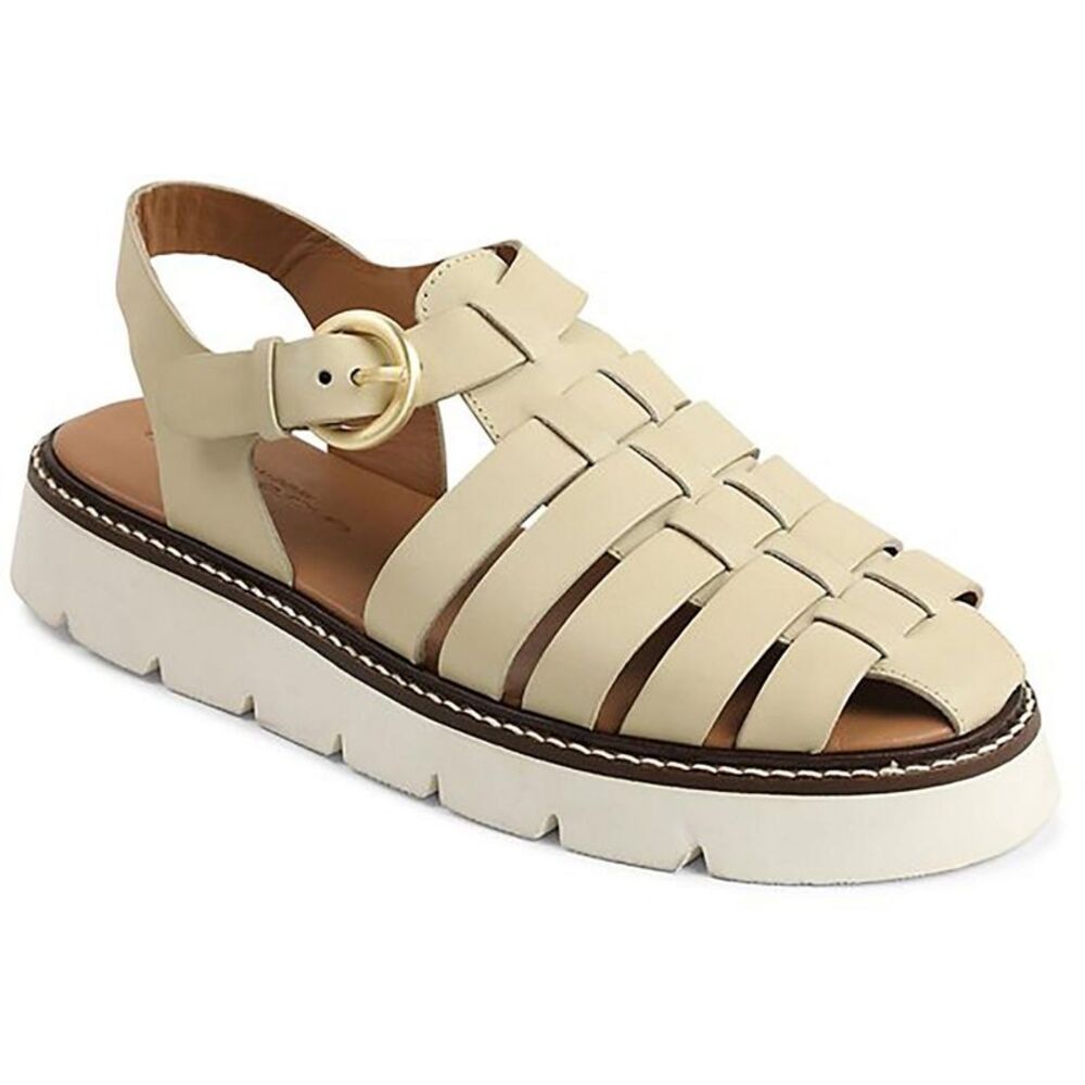 Tan Platform Fisherman Sandals
